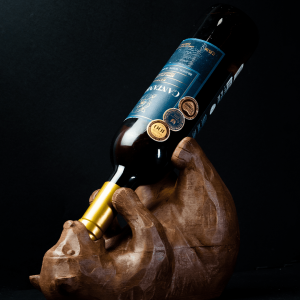Ursul Somelier – Suport de Vin cu Personalitate - Bear Wine Holder