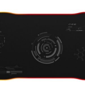 Mouse pad gaming RGB wireless 15W cu iluminare 14 culori și suprafață mare 80x30 cm