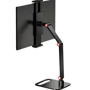 Suport tabletă și telefon ajustabil 360°, metalic, pentru ecrane 13–17.3 inch